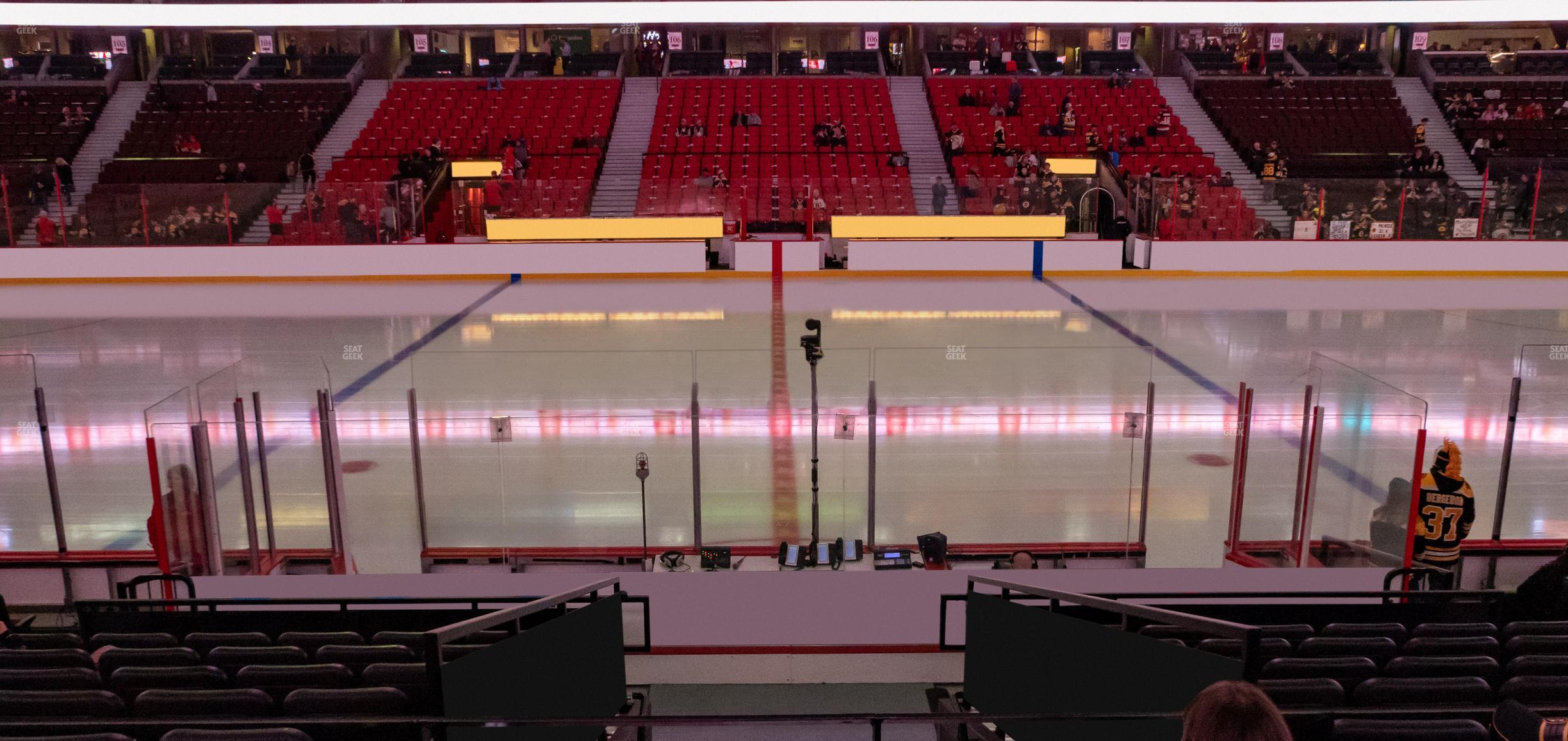 Seating view for Canadian Tire Centre Section 116