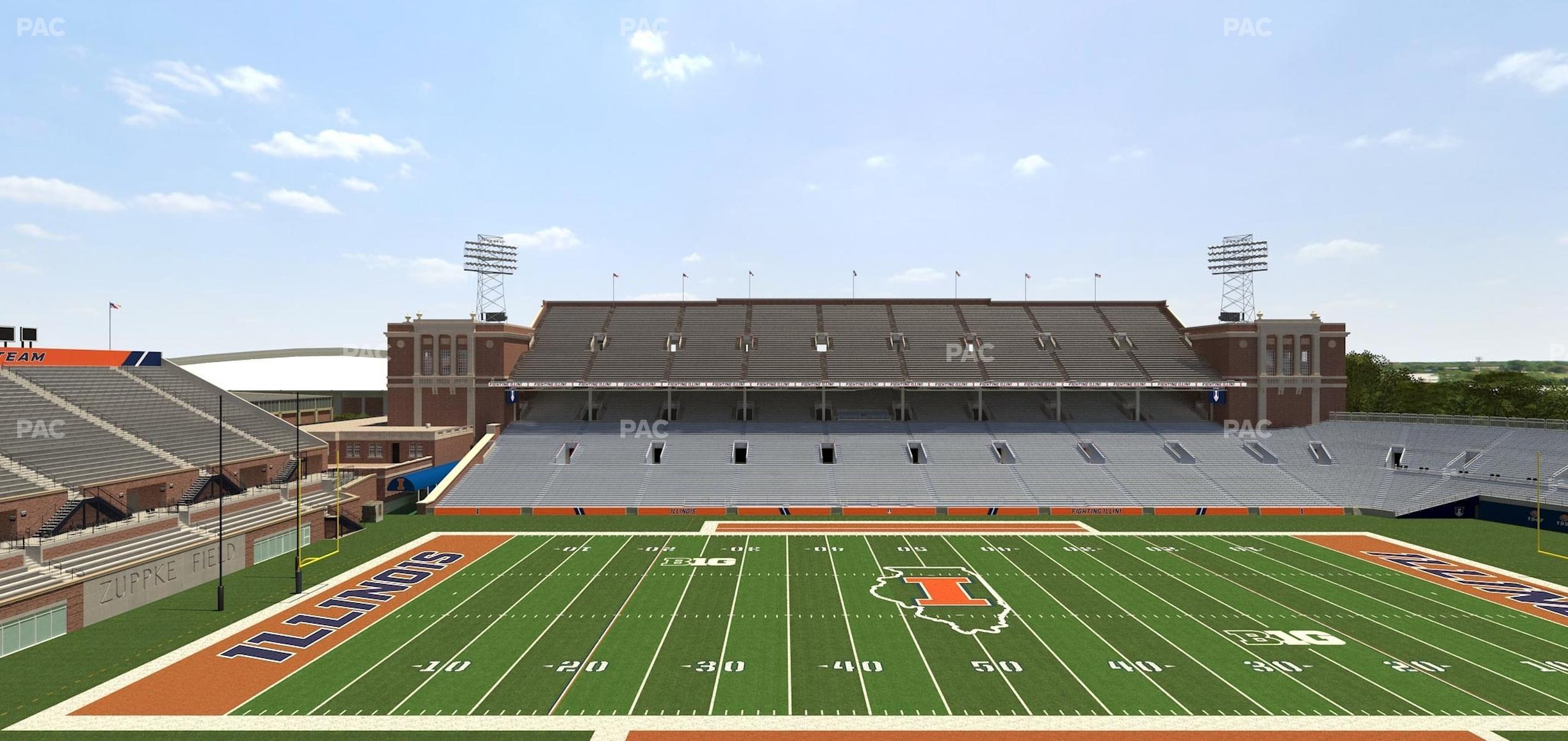 Seating view for Memorial Stadium - IL Section 228