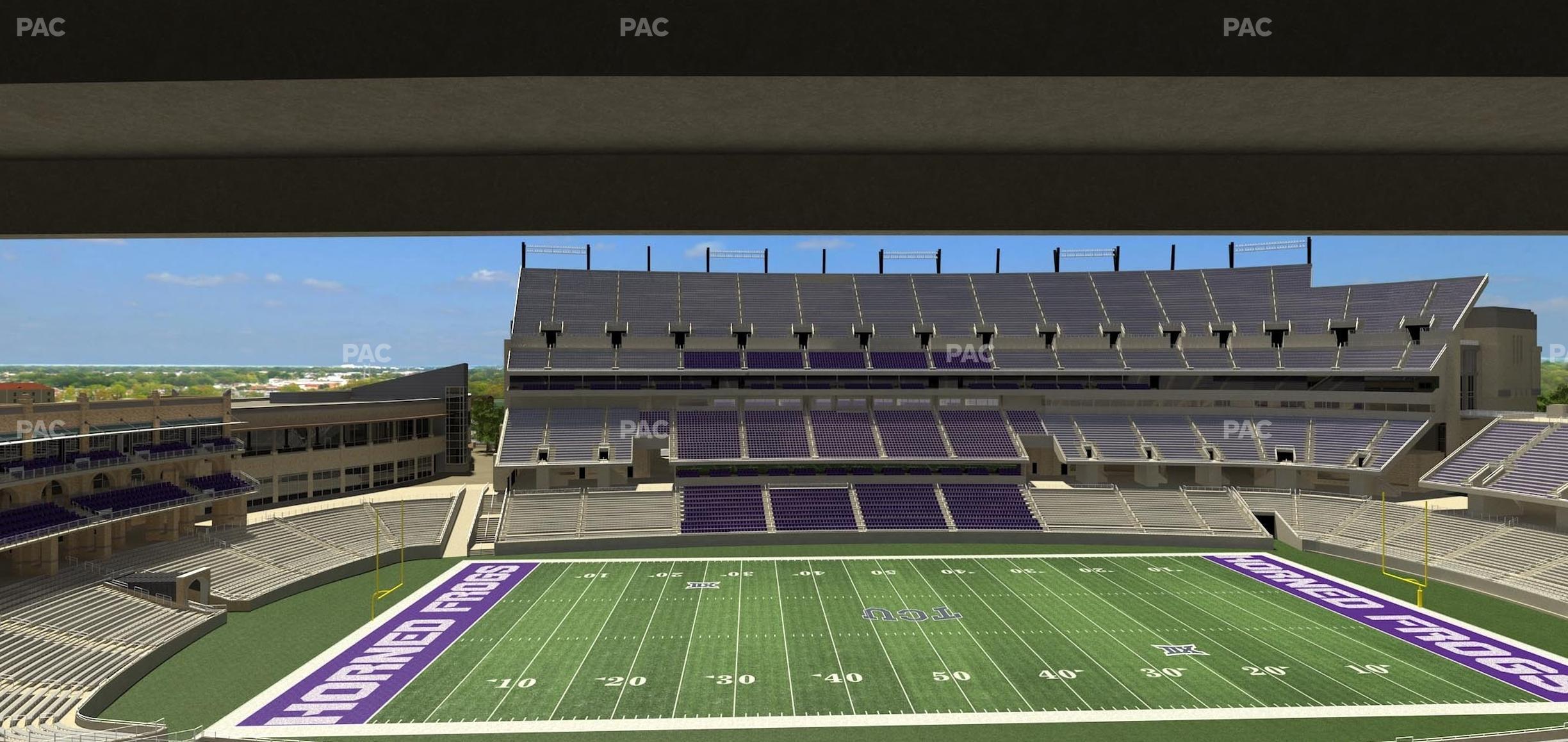 Seating view for Amon G. Carter Stadium Section 235