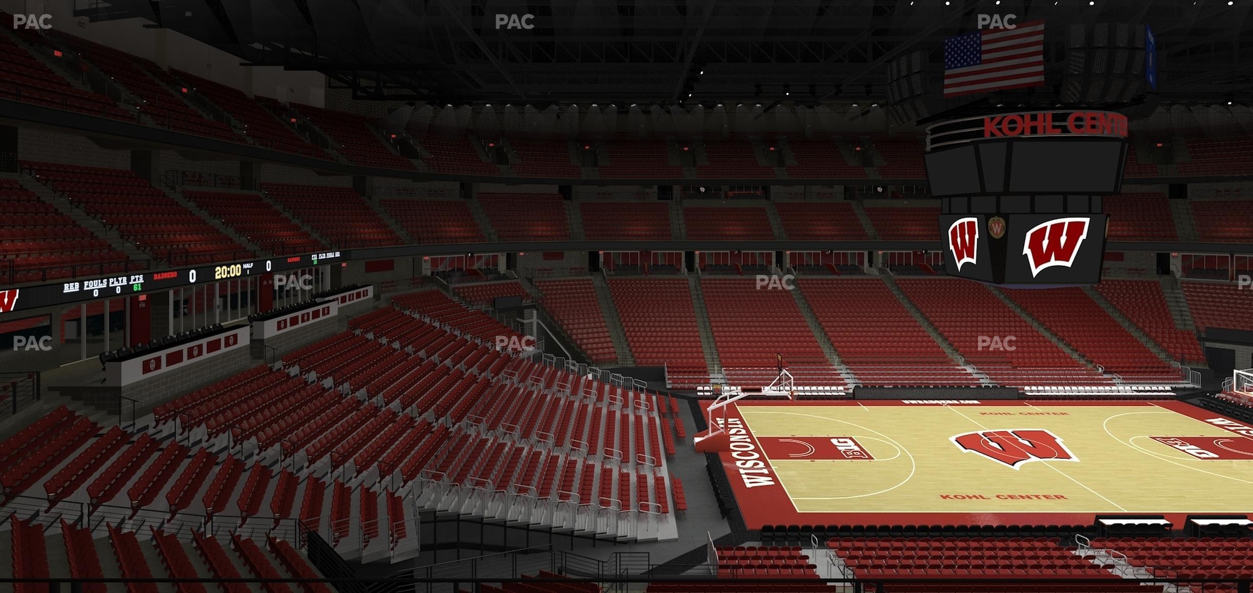 Seating view for Kohl Center Section 210