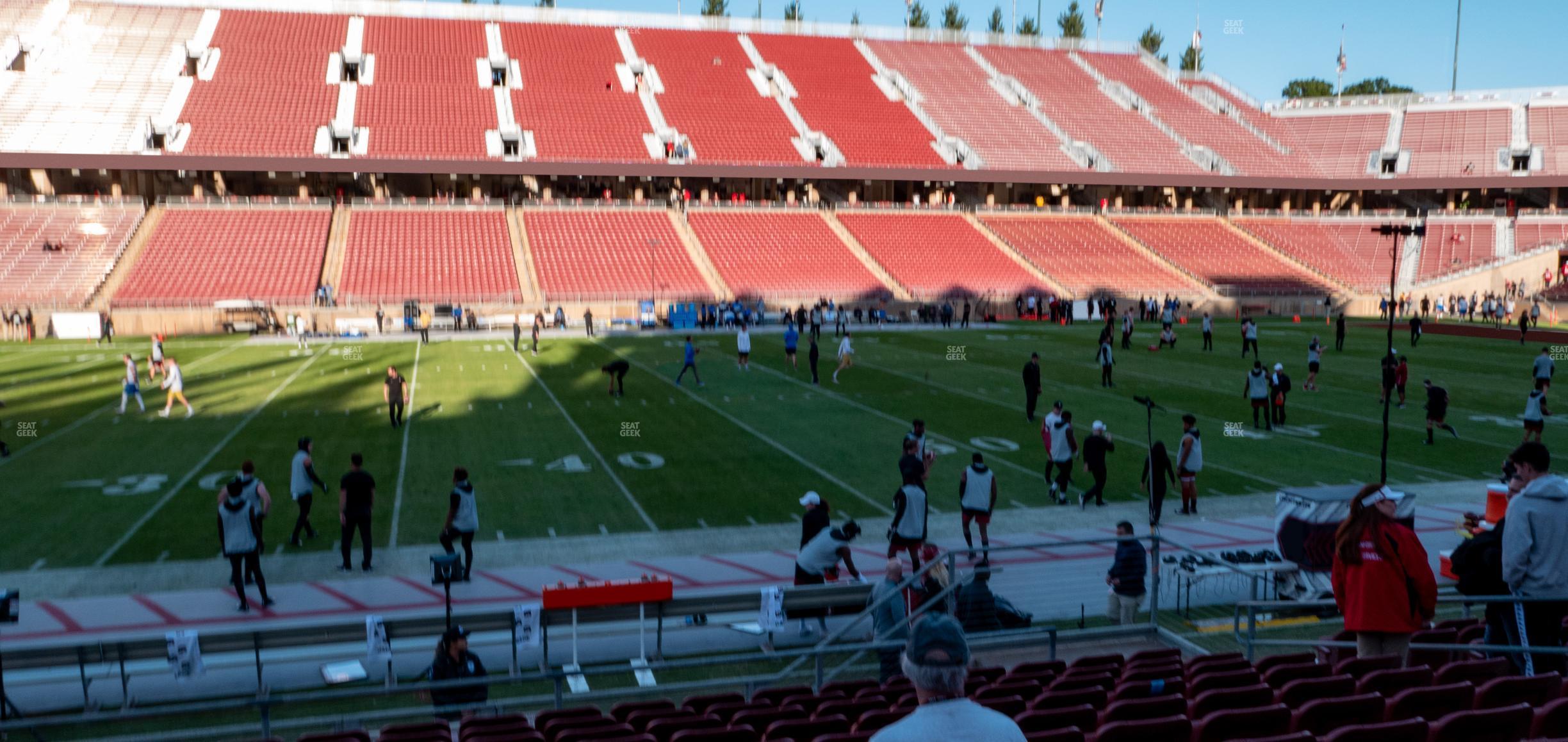 Seating view for Stanford Stadium Section 114