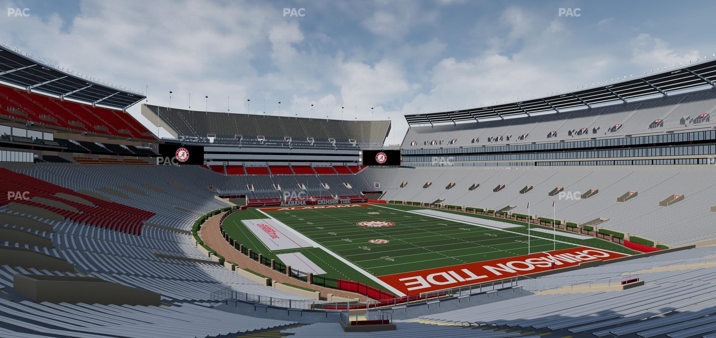 Seating view for Bryant Denny Stadium Section S 8