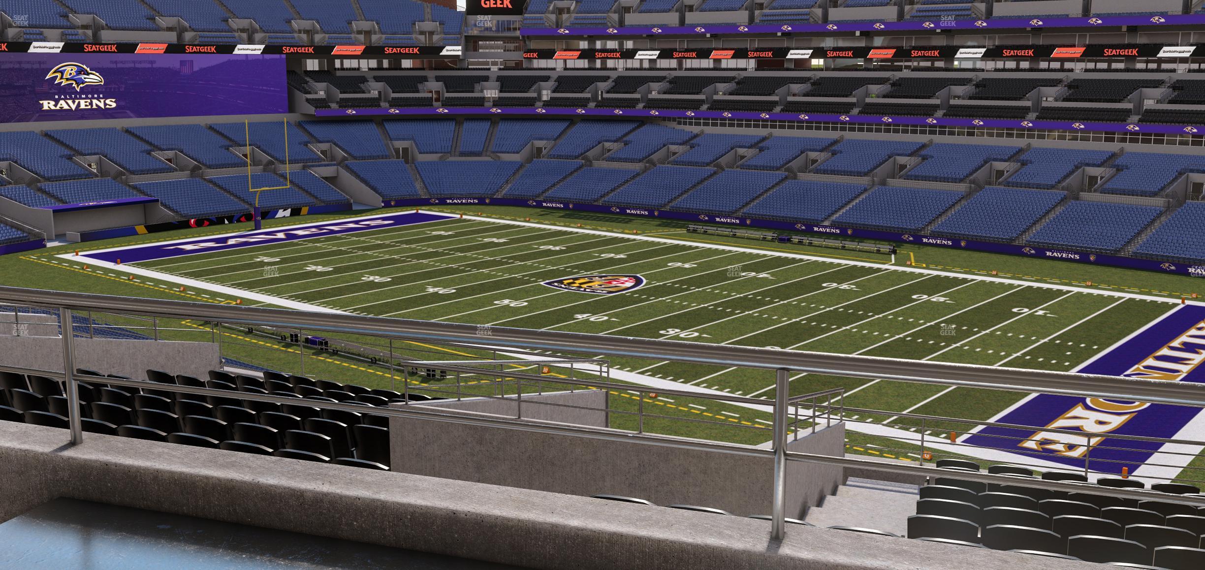 Seating view for M&T Bank Stadium Section Suite 308