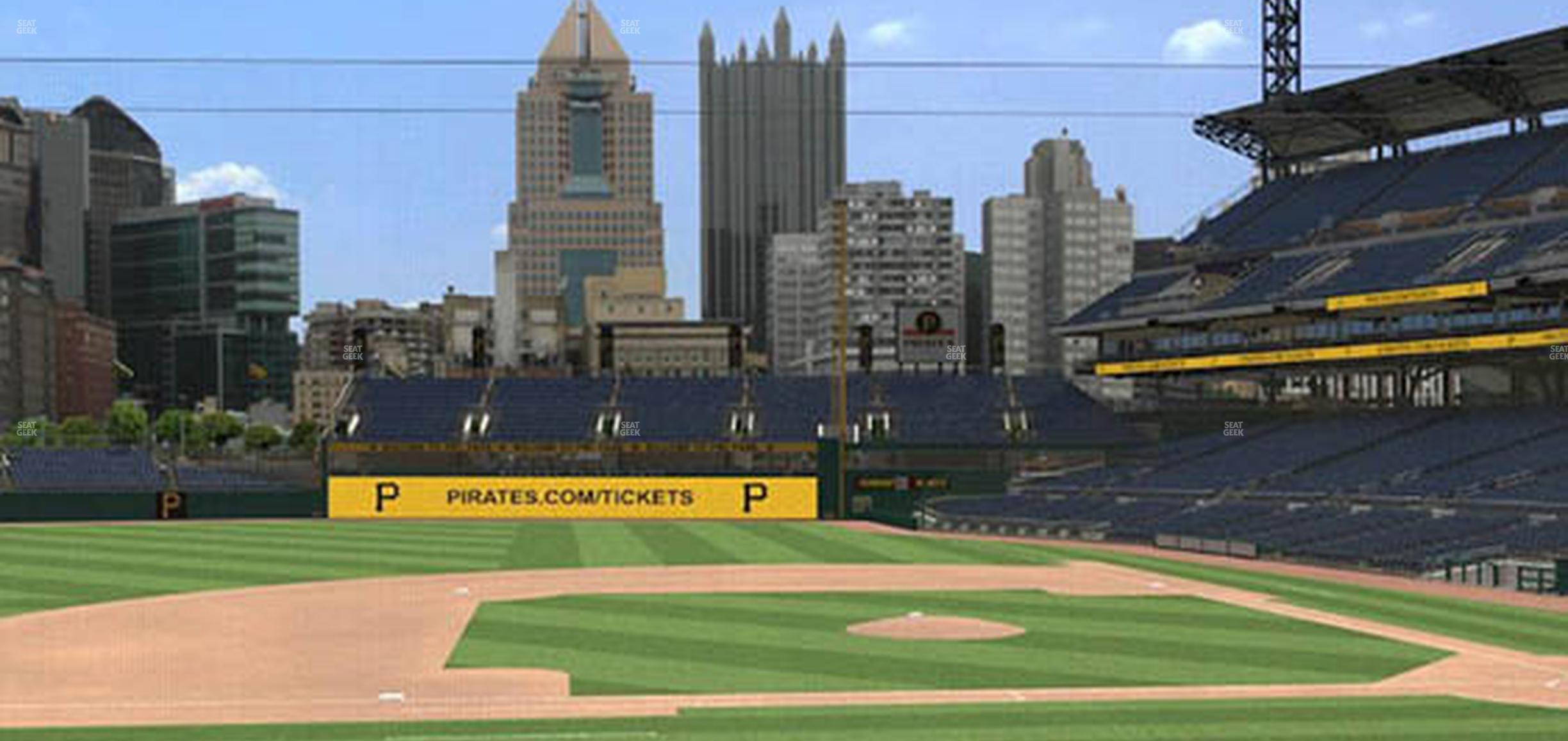 Seating view for PNC Park Section 123