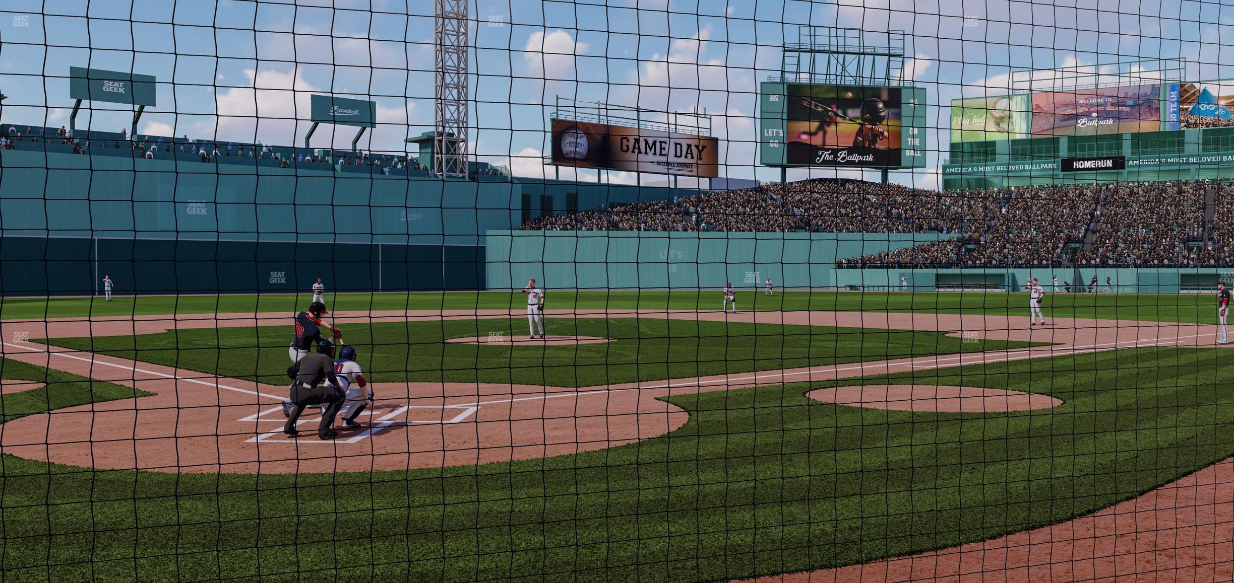 Seating view for Fenway Park Section Home Plate Dugout Box 42