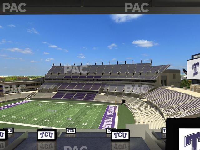 Seating view for Amon G Carter Stadium Section Loge Box 324