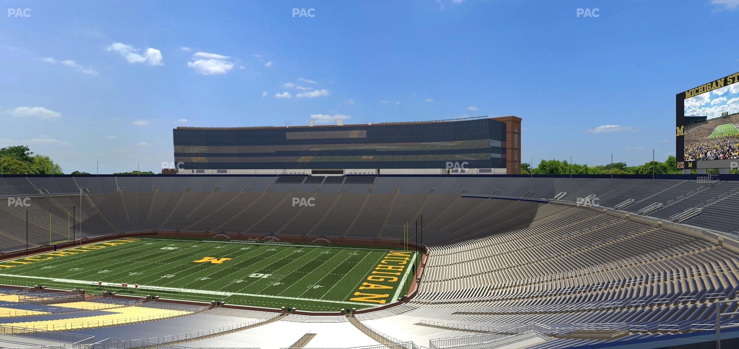 Seating view for Michigan Stadium Section 315