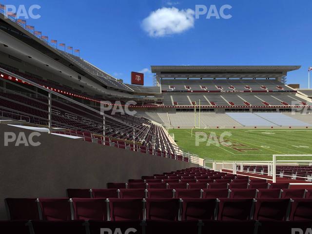 Seating view for Kyle Field Section Field Box 13