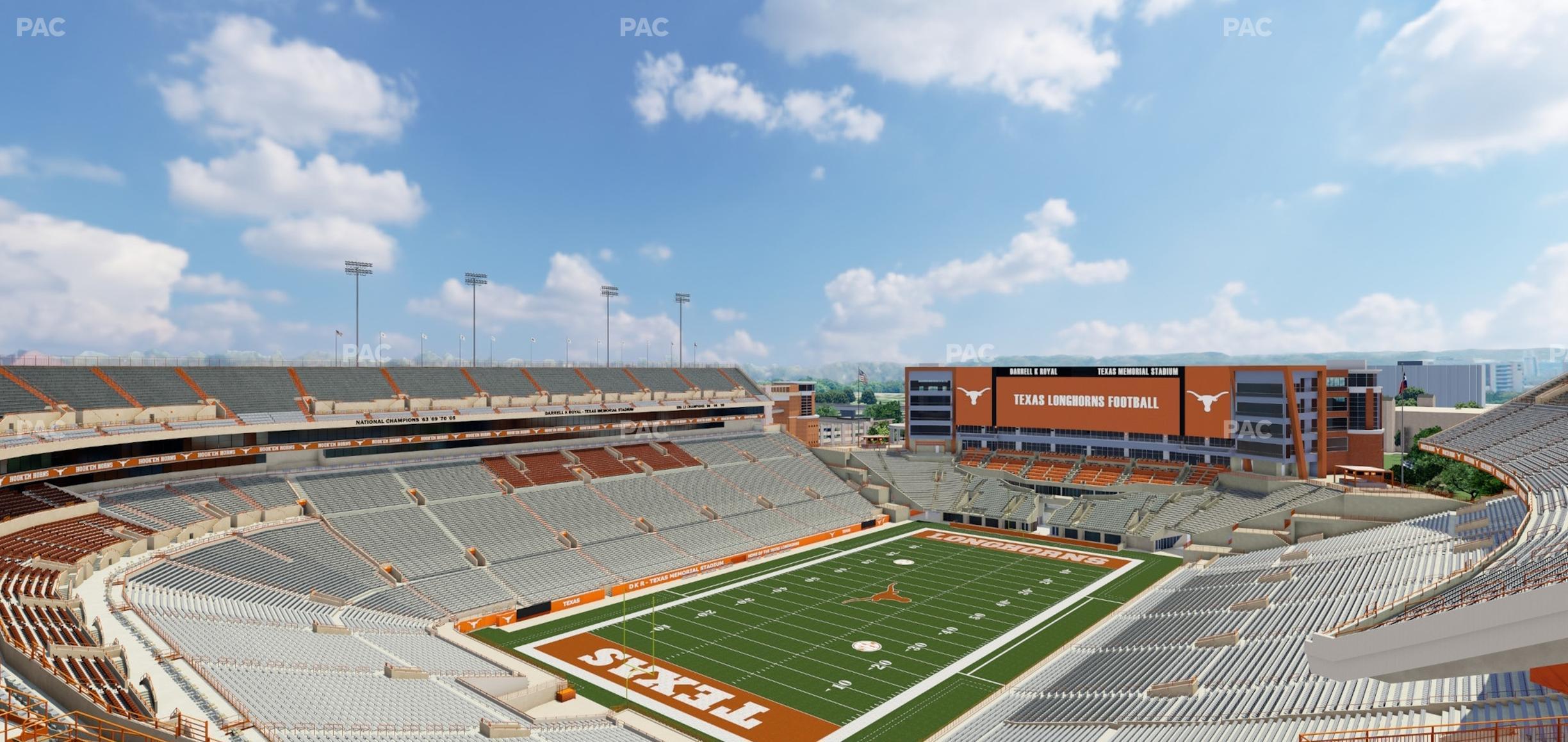 Seating view for Darrell K Royal - Texas Memorial Stadium Section 111