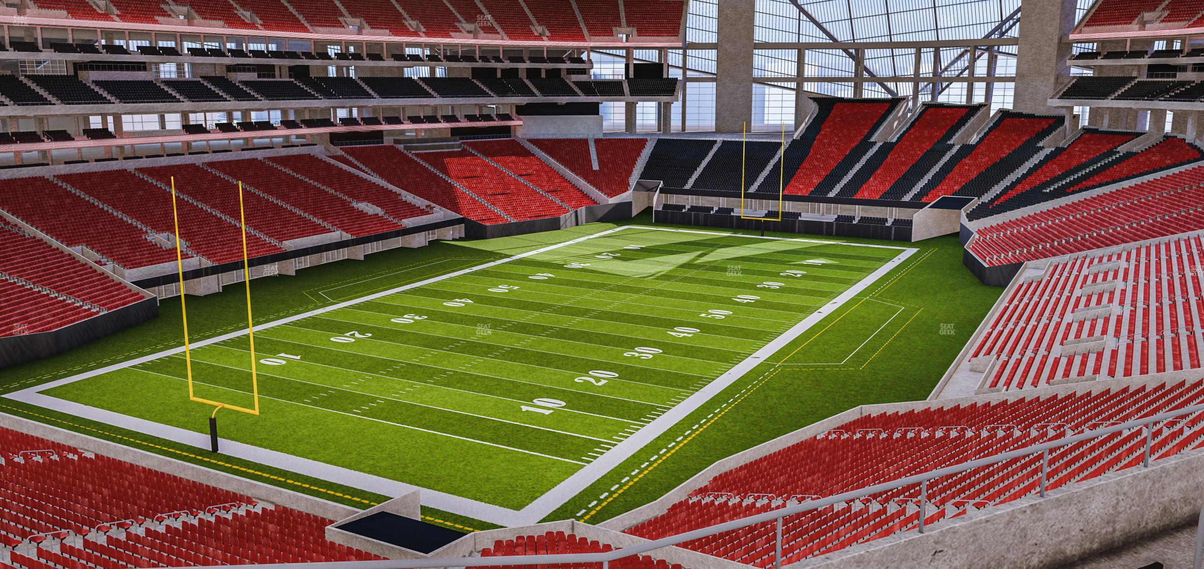 Seating view for Mercedes-Benz Stadium Section 220