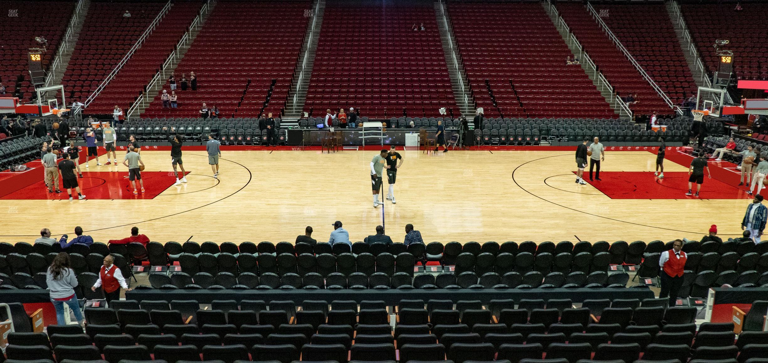 Seating view for Toyota Center Section C 107