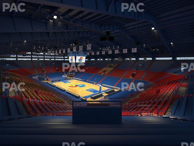 Seating view for Allen Fieldhouse Section 2 A