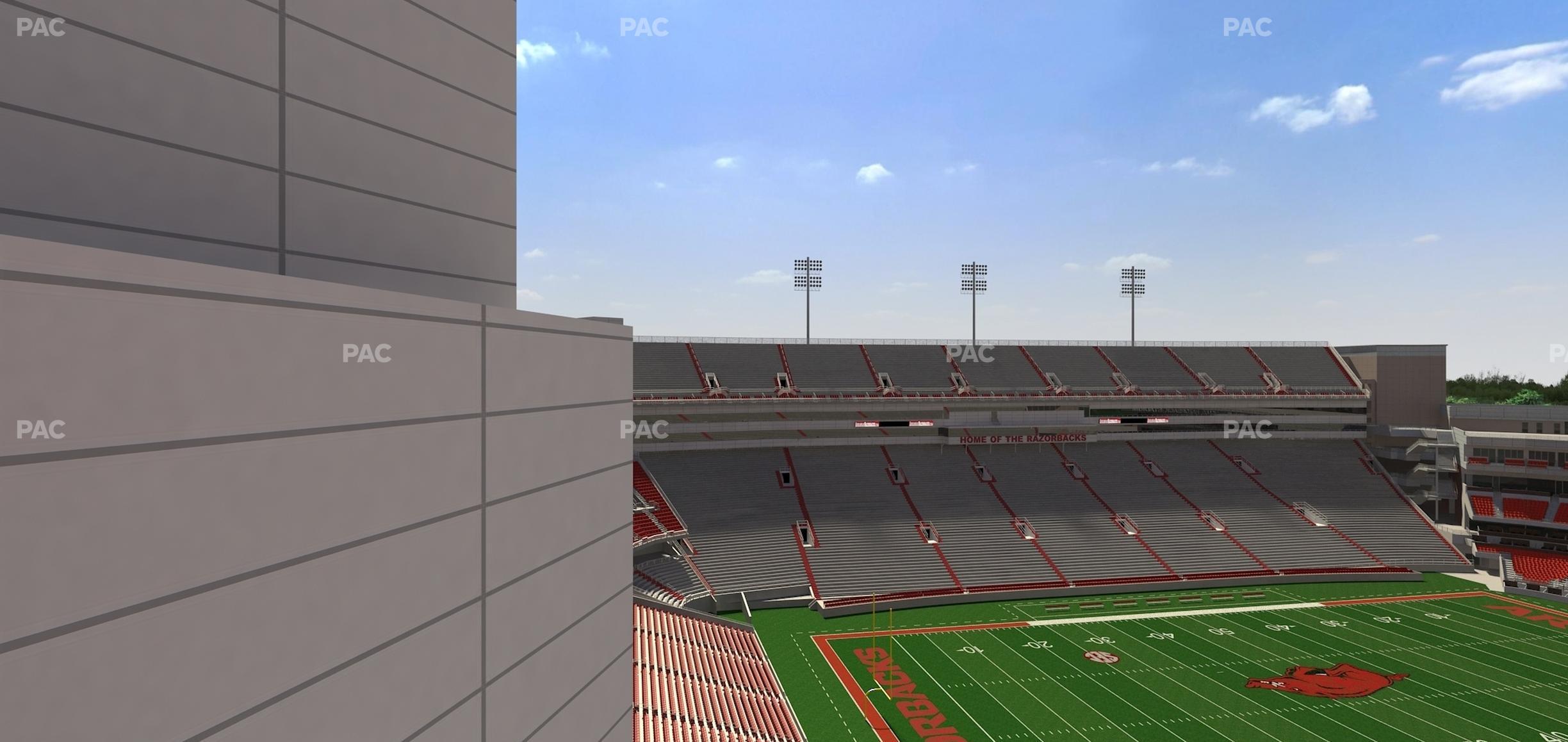 Seating view for Razorback Stadium Section 528 1