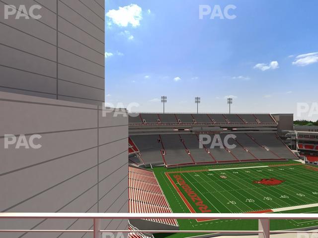 Seating view for Razorback Stadium Section 528 1