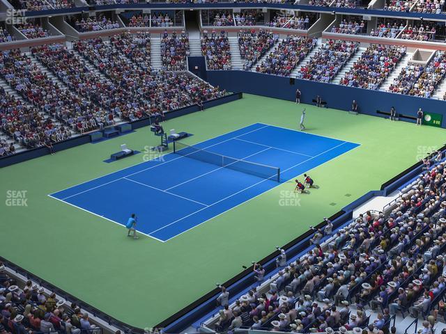 Seating view for Arthur Ashe Stadium Section 105