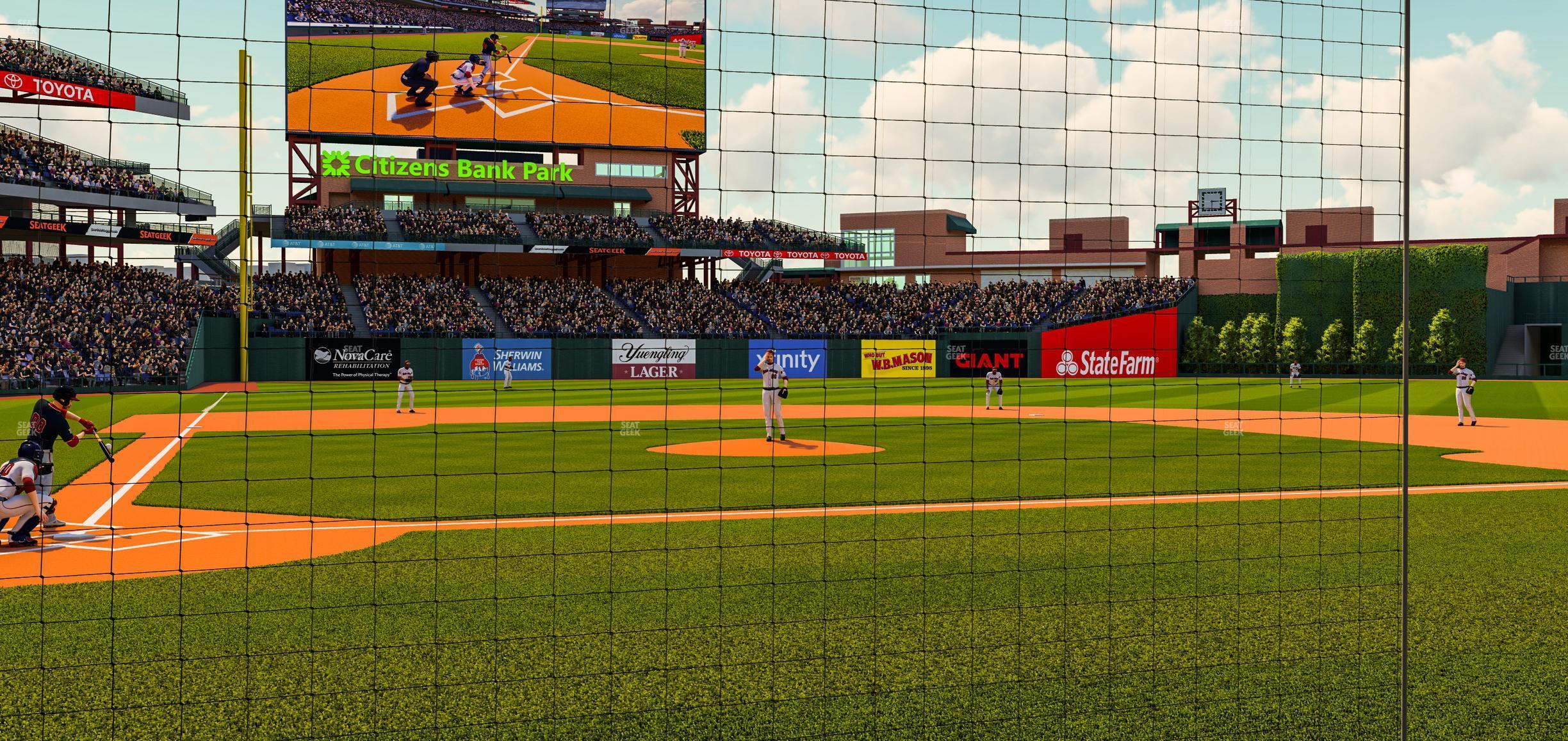 Seating view for Citizens Bank Park Section Cp Rankin Club G