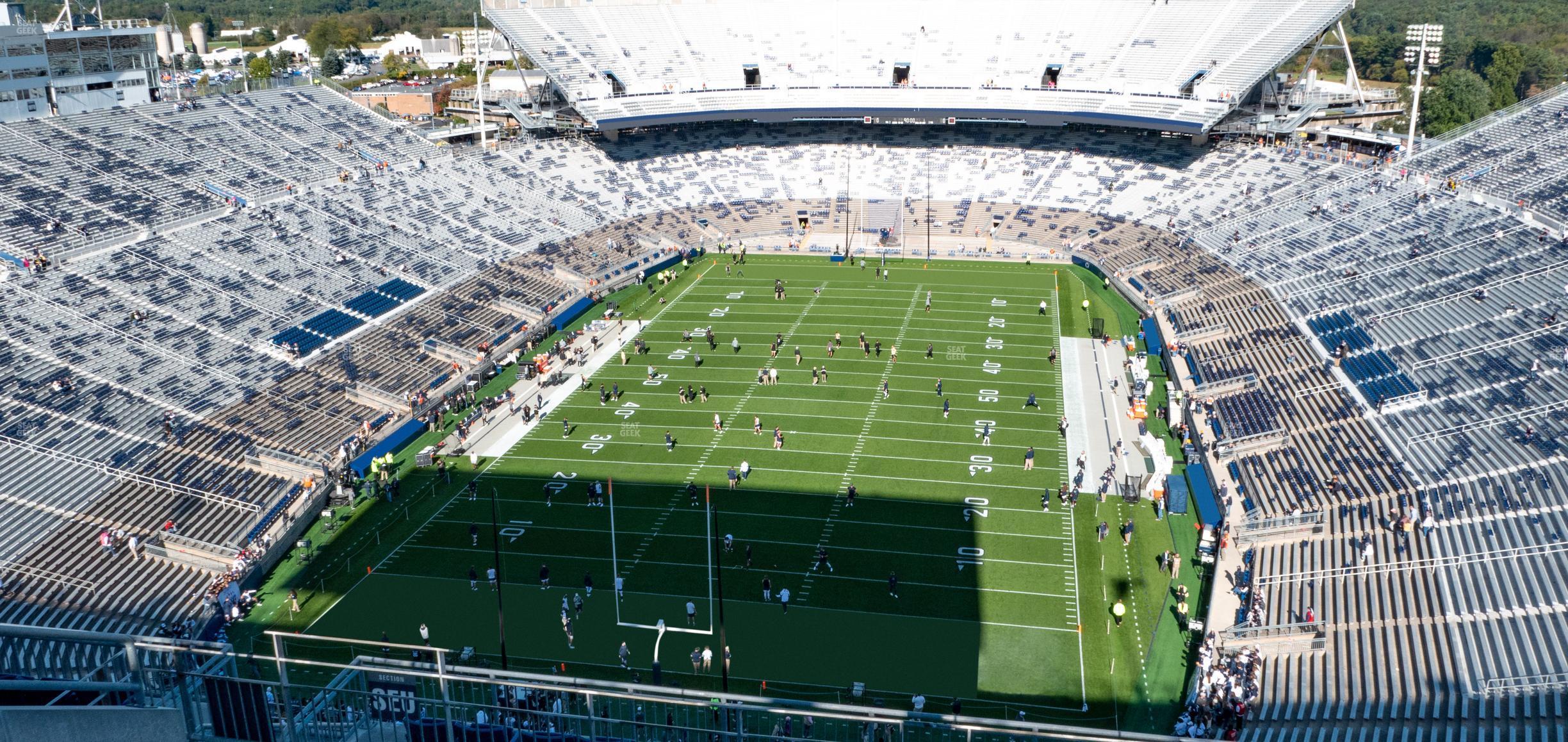 Seating view for Beaver Stadium Section South D Upper