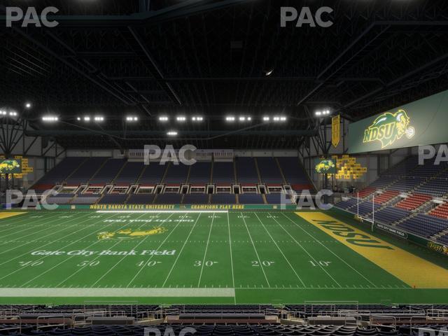 Seating view for Fargodome Section Elevated 16