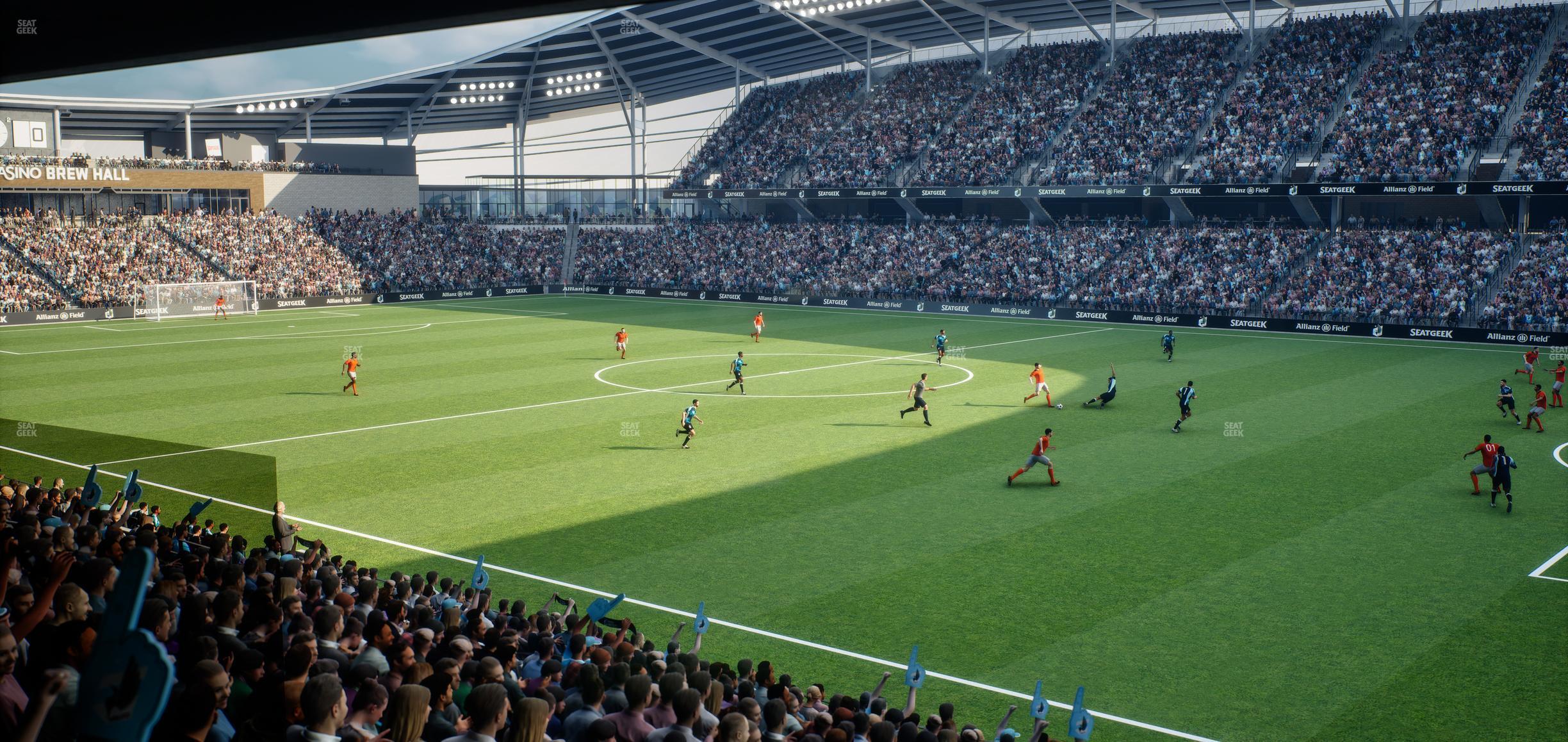 Seating view for Allianz Field Section Loge 28 B