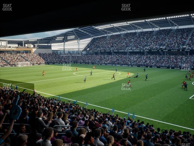 Seating view for Allianz Field Section Loge 28 B