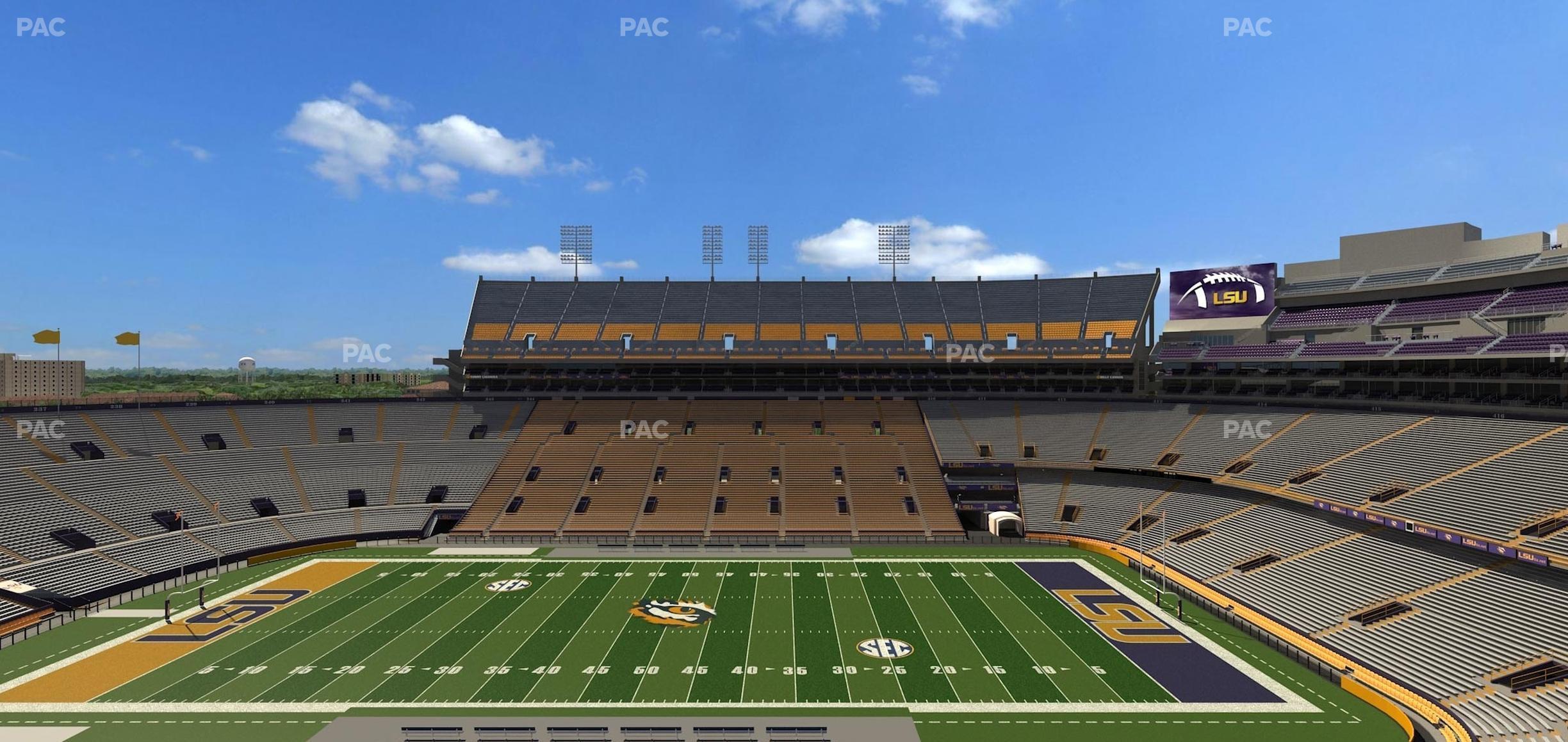 Seating view for Tiger Stadium Section Club 206