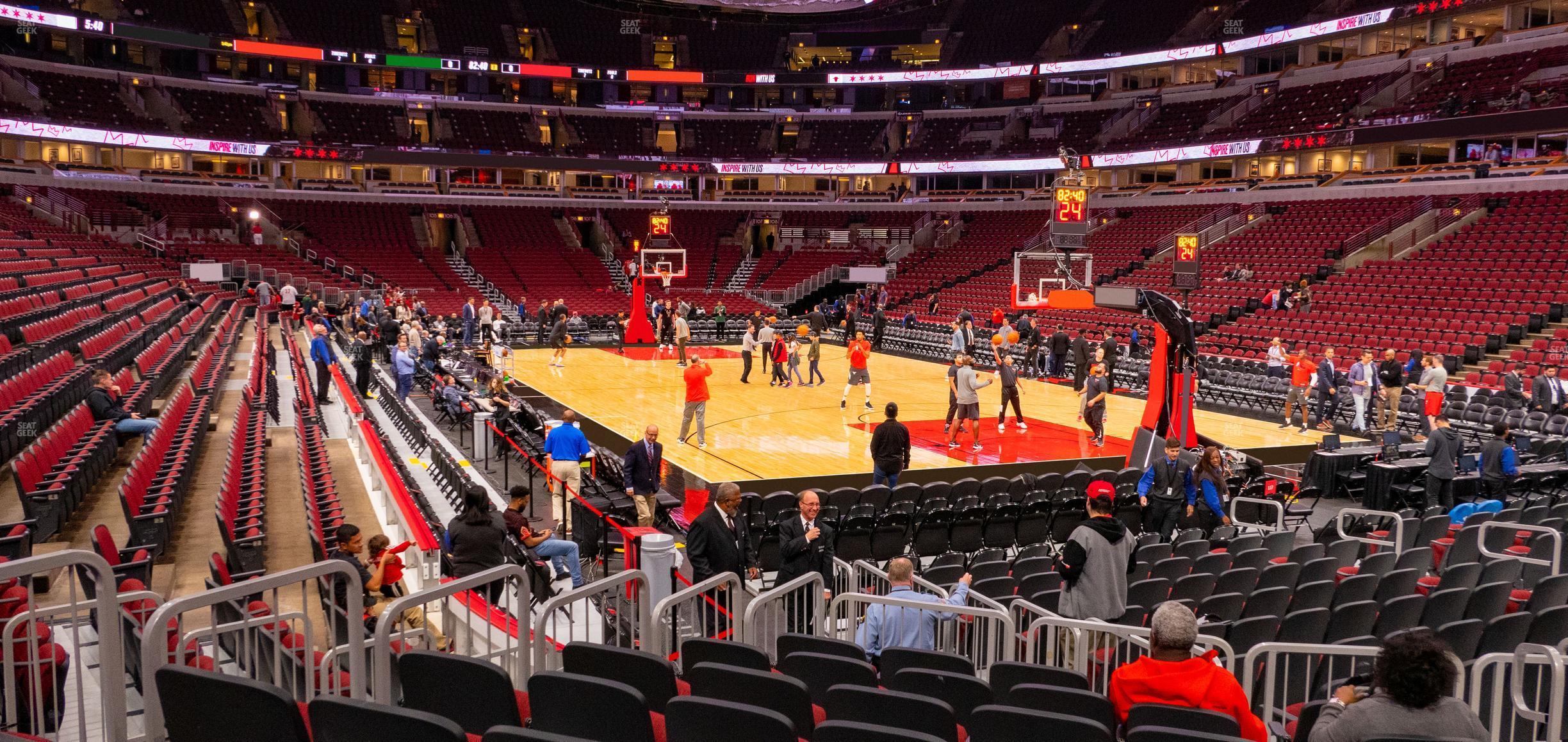 Seating view for United Center Section 119