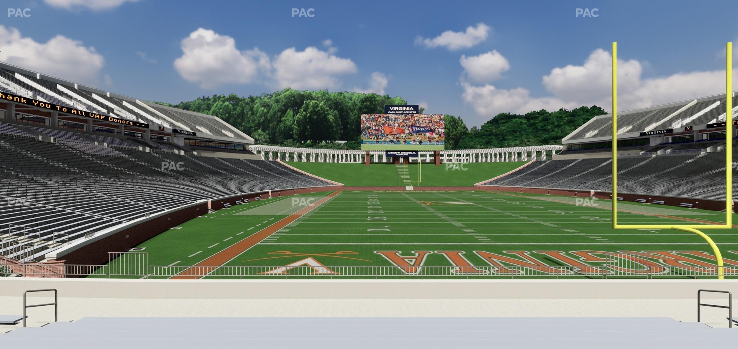 Seating view for Scott Stadium Section 117