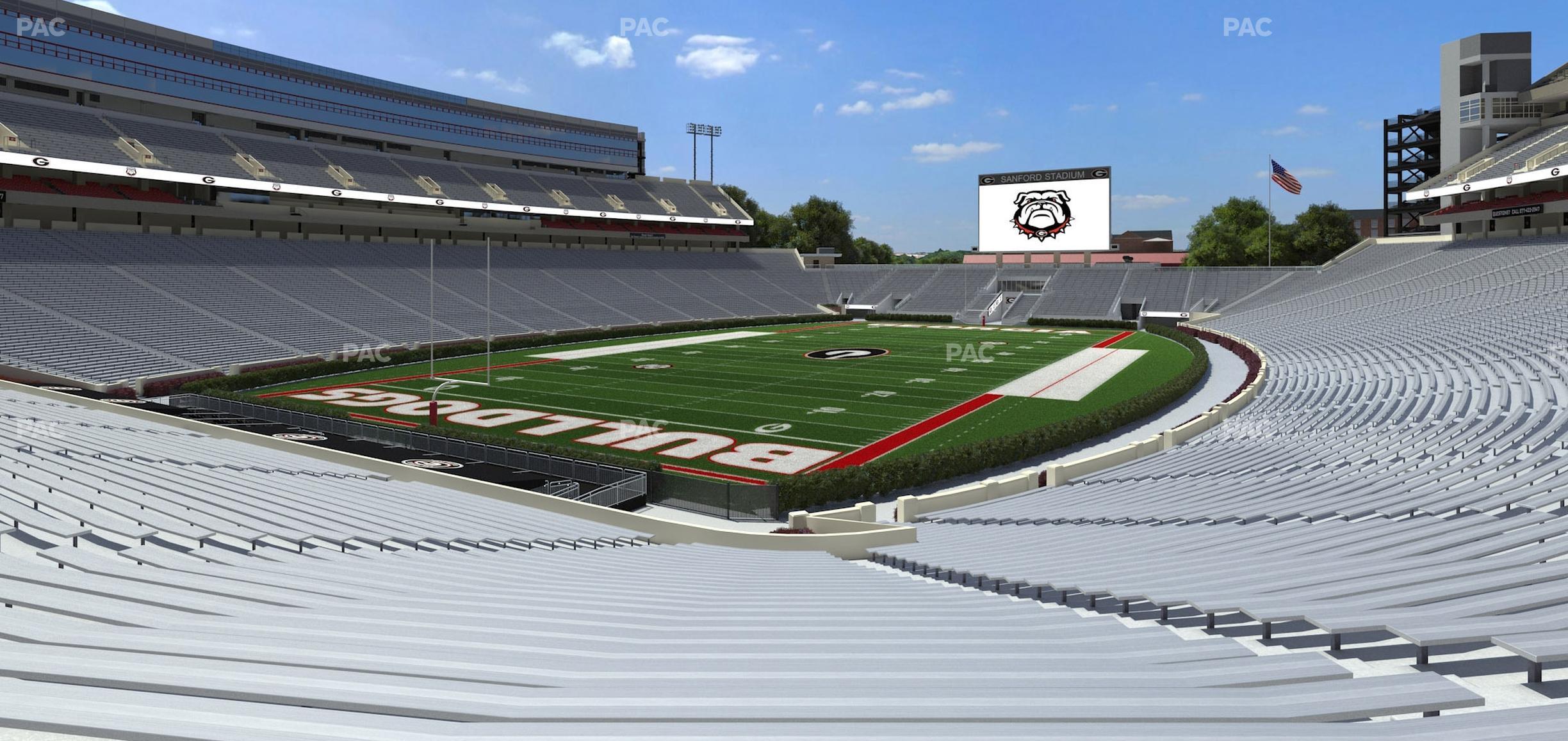 Seating view for Sanford Stadium Section 115