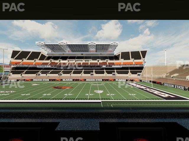 Seating view for Reser Stadium Section Box 5