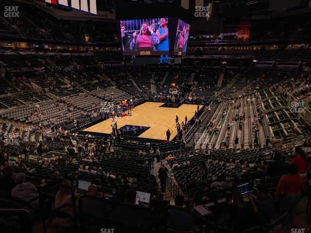 Seating view for Frost Bank Center Section 127