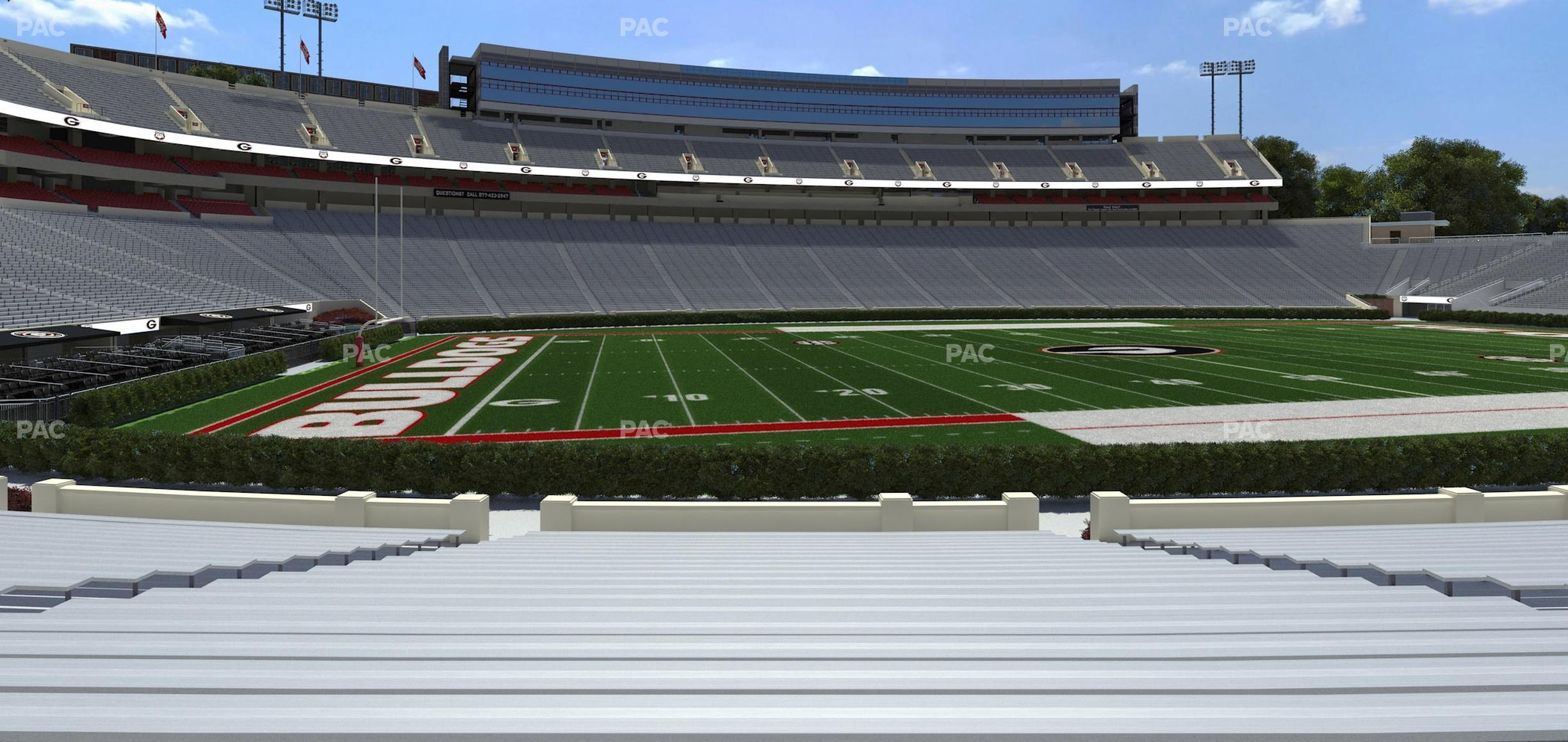 Seating view for Sanford Stadium Section 110