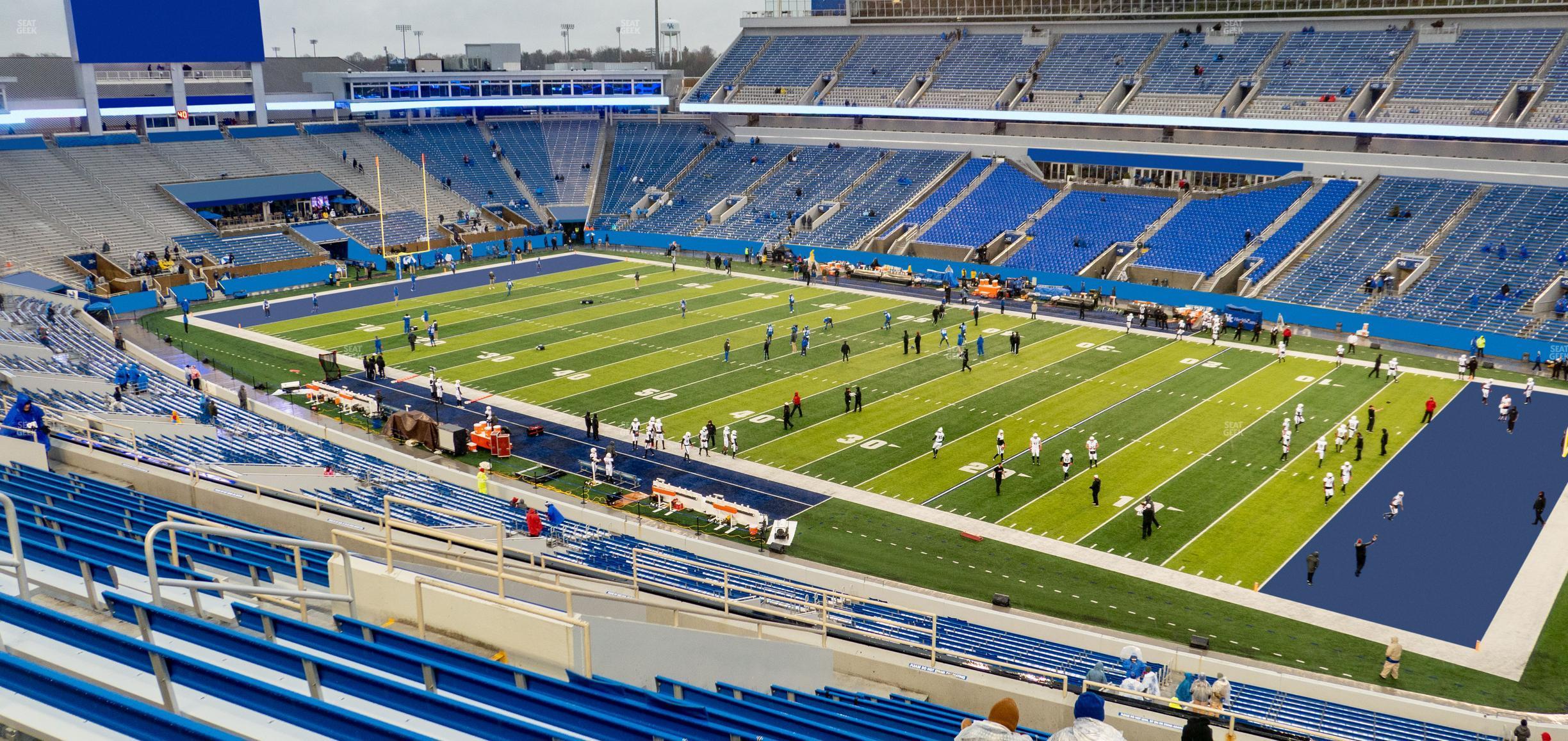 Seating view for Kroger Field Section 210