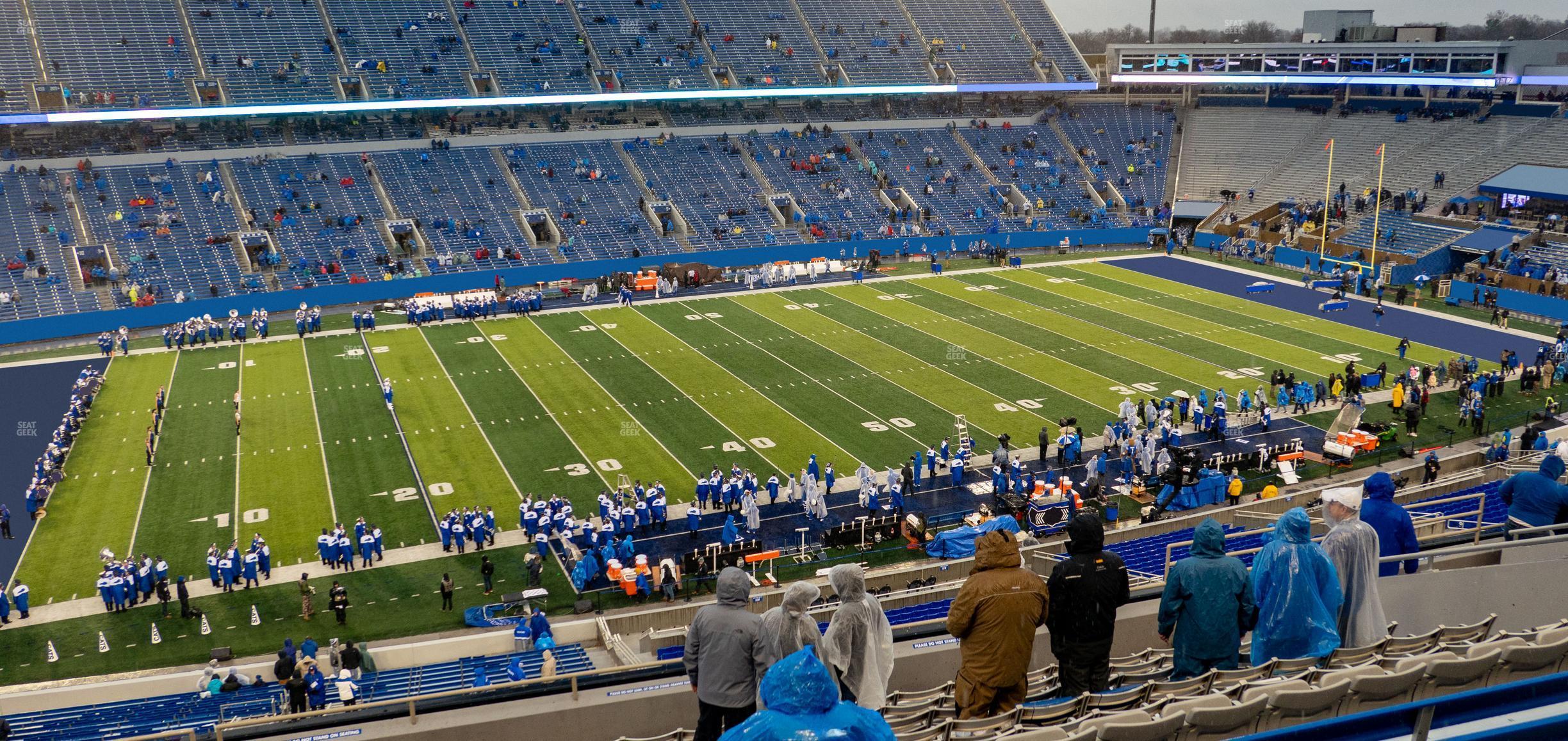 Seating view for Kroger Field Section 224