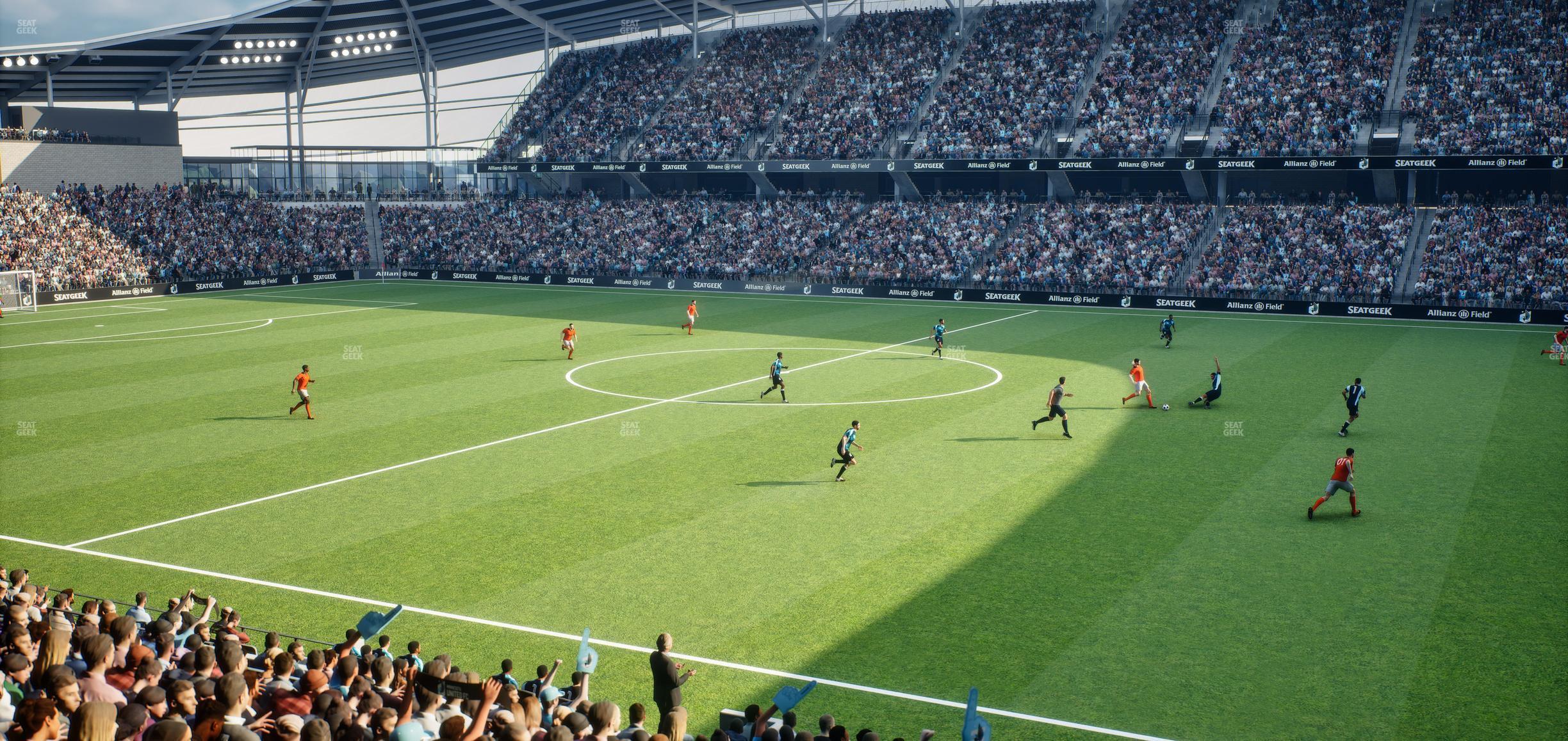 Seating view for Allianz Field Section Loge 29 B