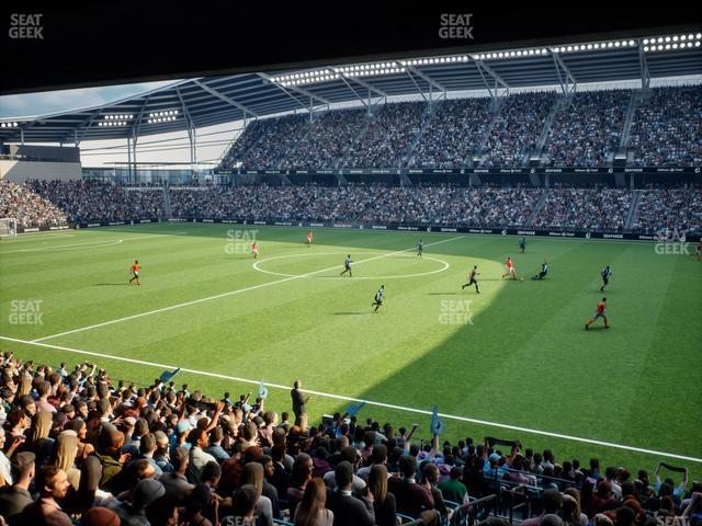 Seating view for Allianz Field Section Loge 29 B