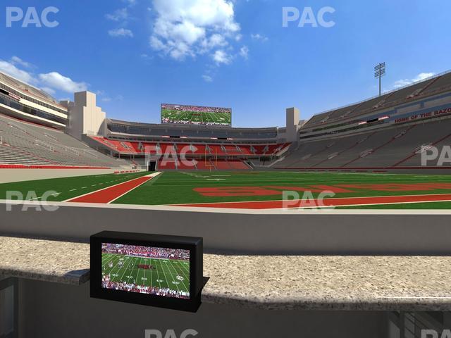 Seating view for Razorback Stadium Section Loge 19