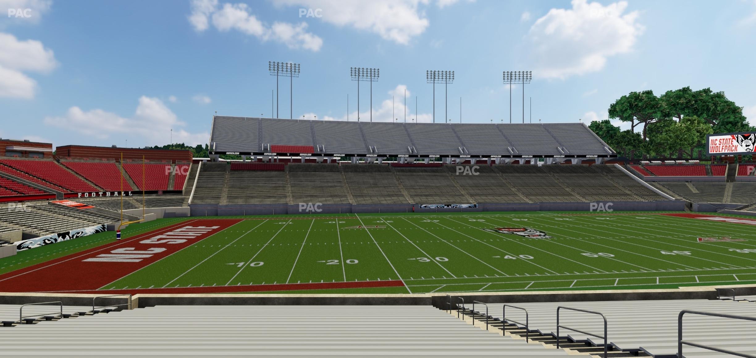 Seating view for Carter-Finley Stadium Section 22