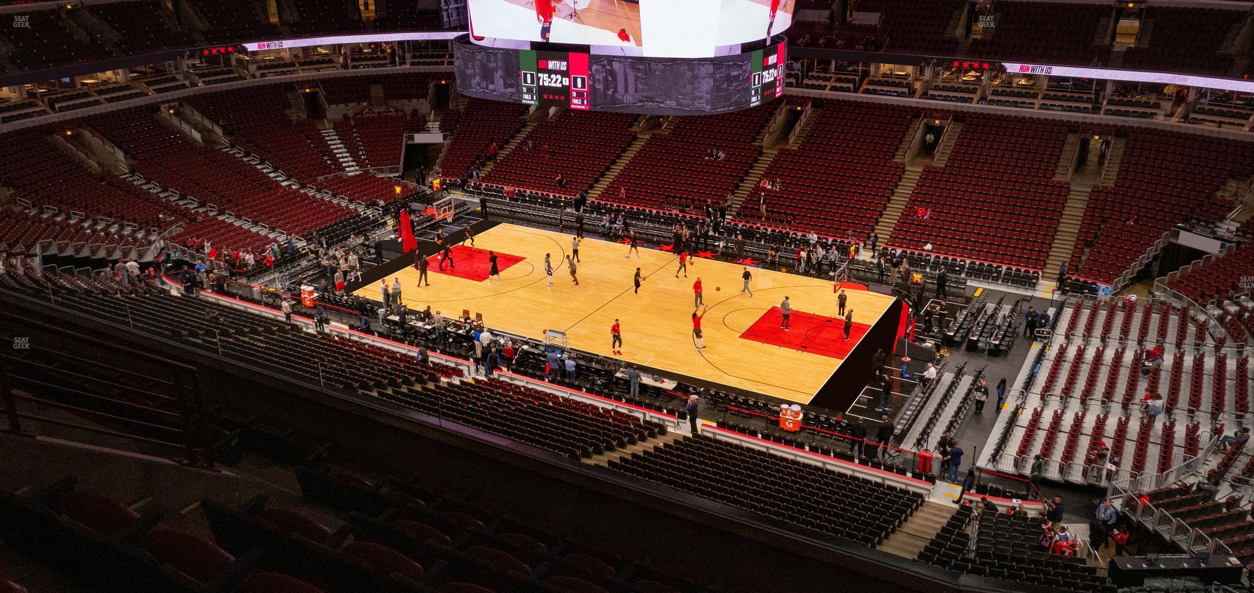 Seating view for United Center Section 332