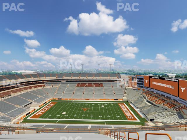 Seating view for Darrell K Royal - Texas Memorial Stadium Section 104