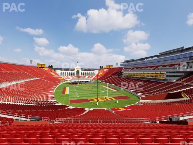 Seating view for Los Angeles Memorial Coliseum Section 215