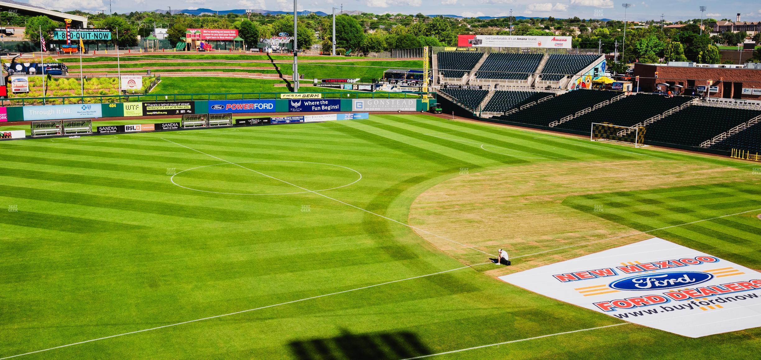 Seating view for Rio Grande Credit Union Field at Isotopes Park Section 205