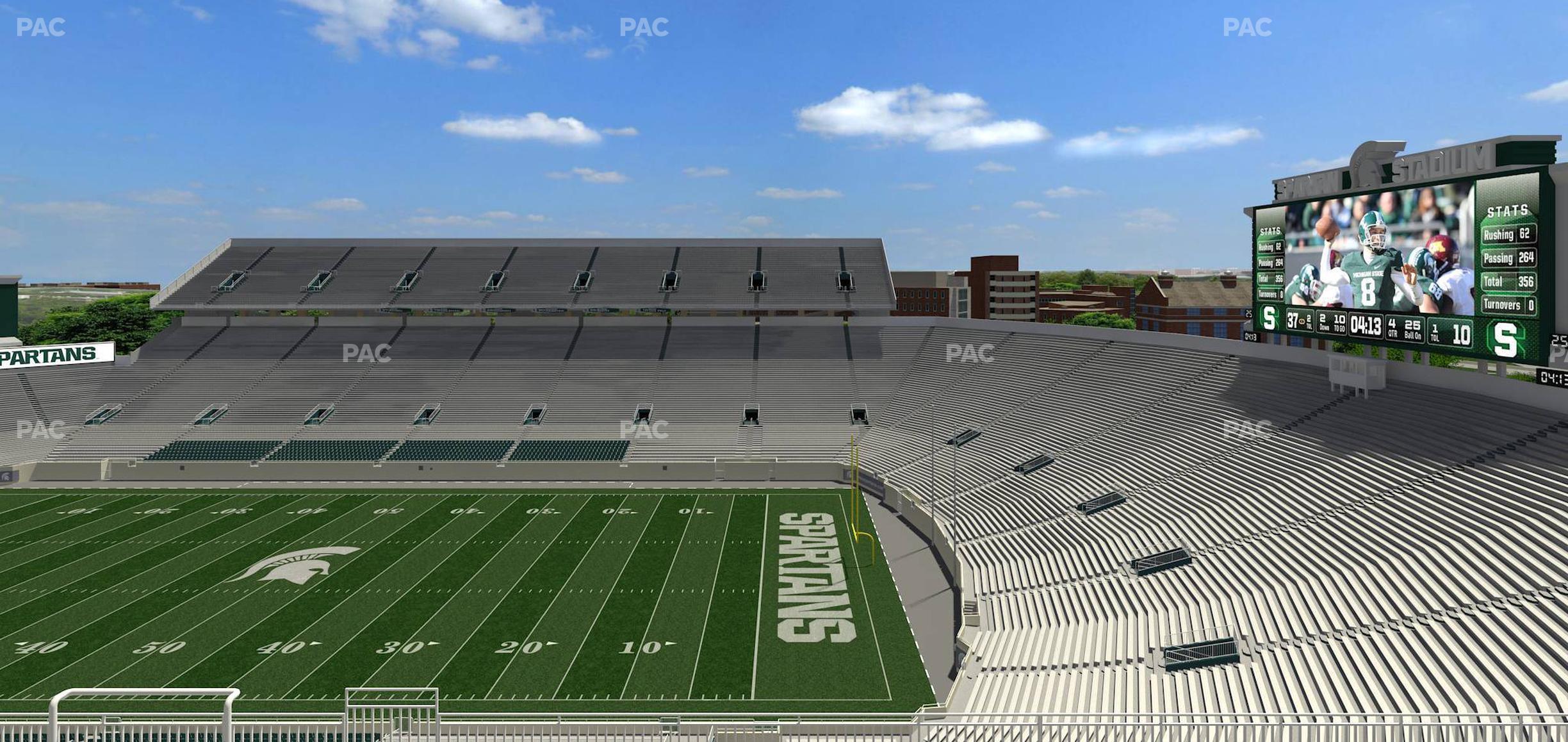 Seating view for Spartan Stadium (Michigan) Section 121