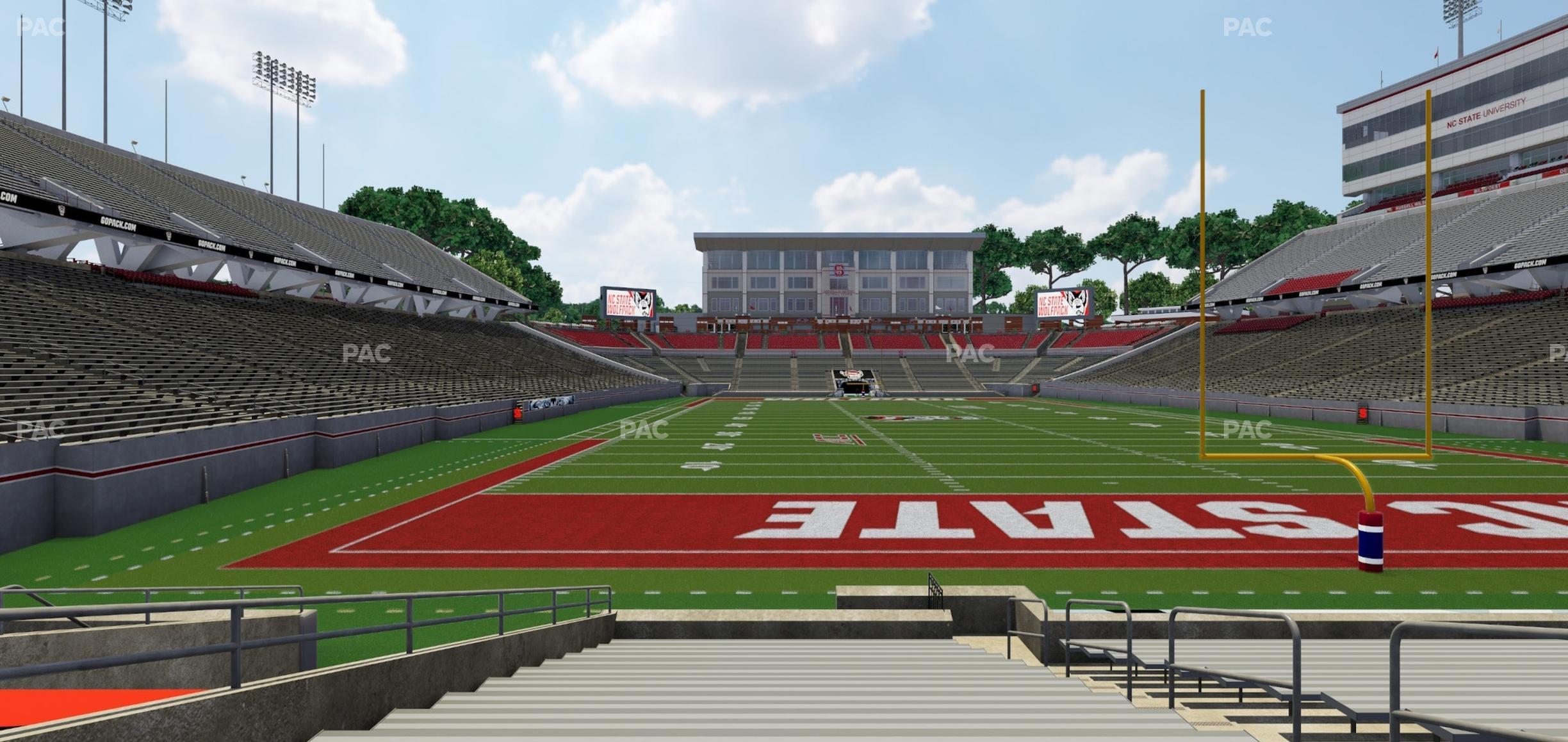 Seating view for Carter-Finley Stadium Section 125