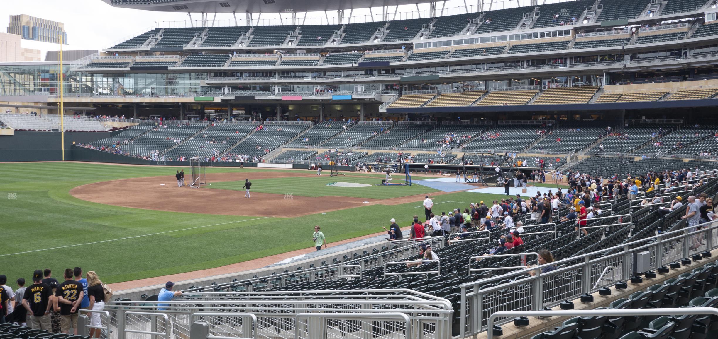 Seating view for Target Field Section 124