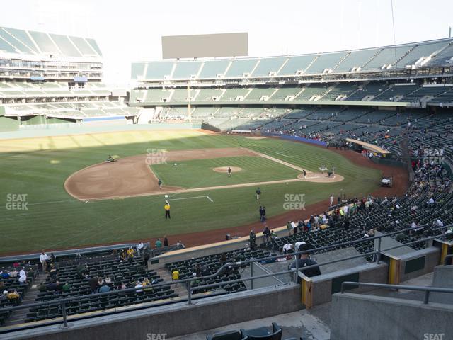 Seating view for Oakland Coliseum Section 223