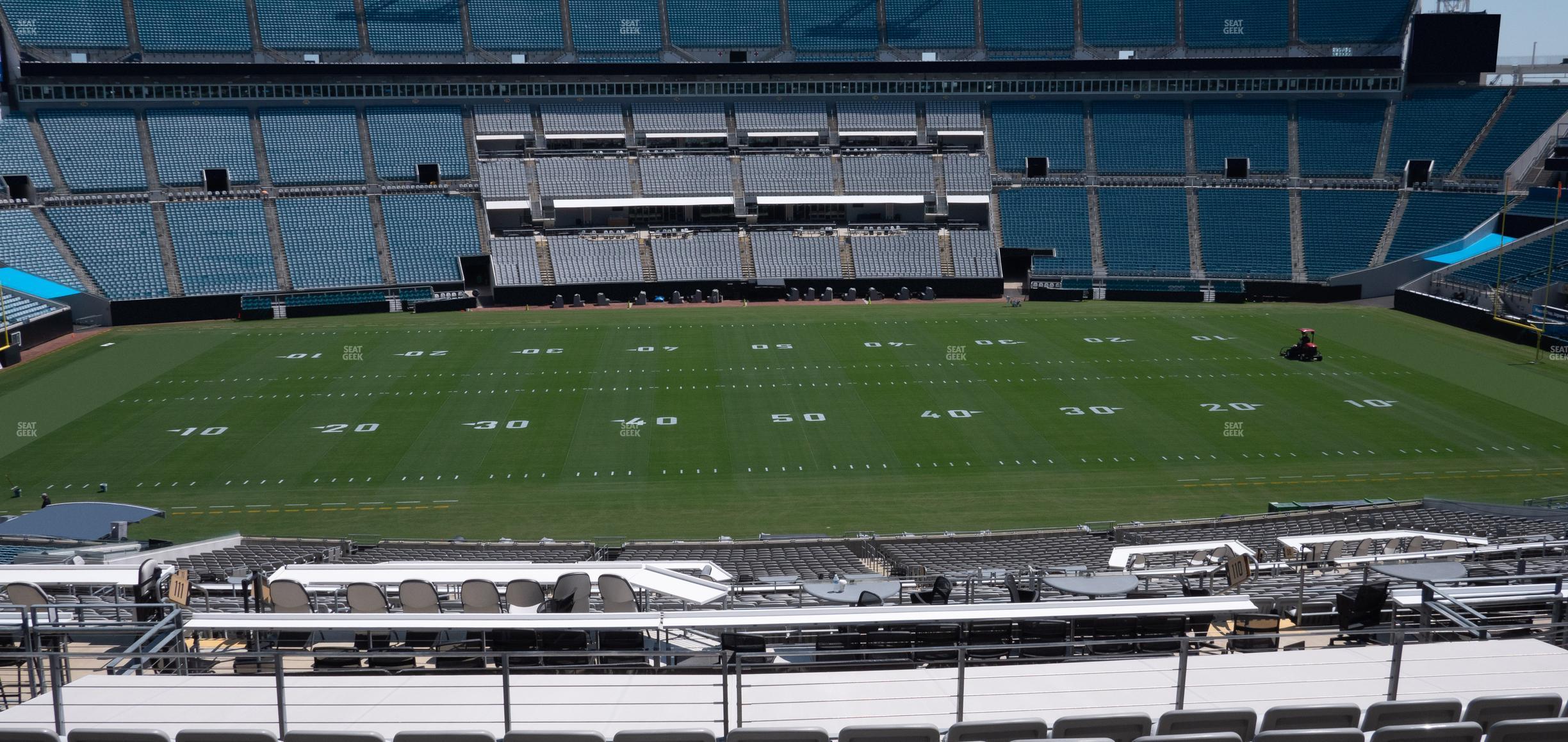 Seating view for EverBank Stadium Section Gallagher Club 210