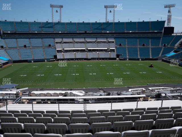 Seating view for EverBank Stadium Section Gallagher Club 210