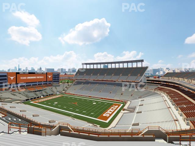 Seating view for Darrell K Royal - Texas Memorial Stadium Section 123