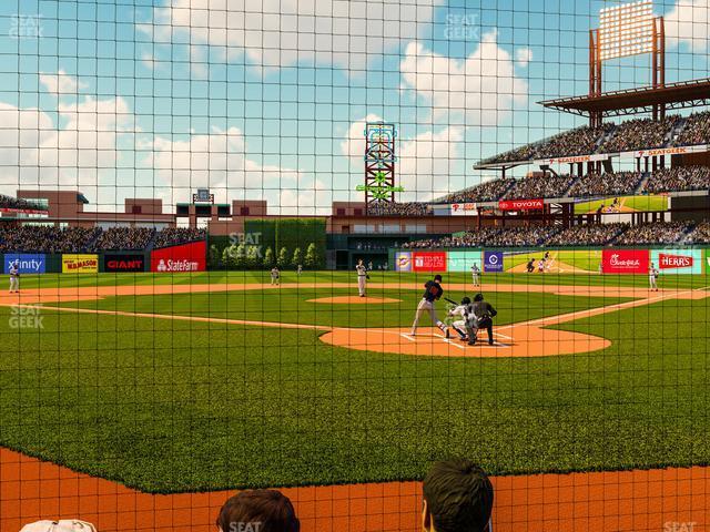 Seating view for Citizens Bank Park Section Cp Rankin Club C