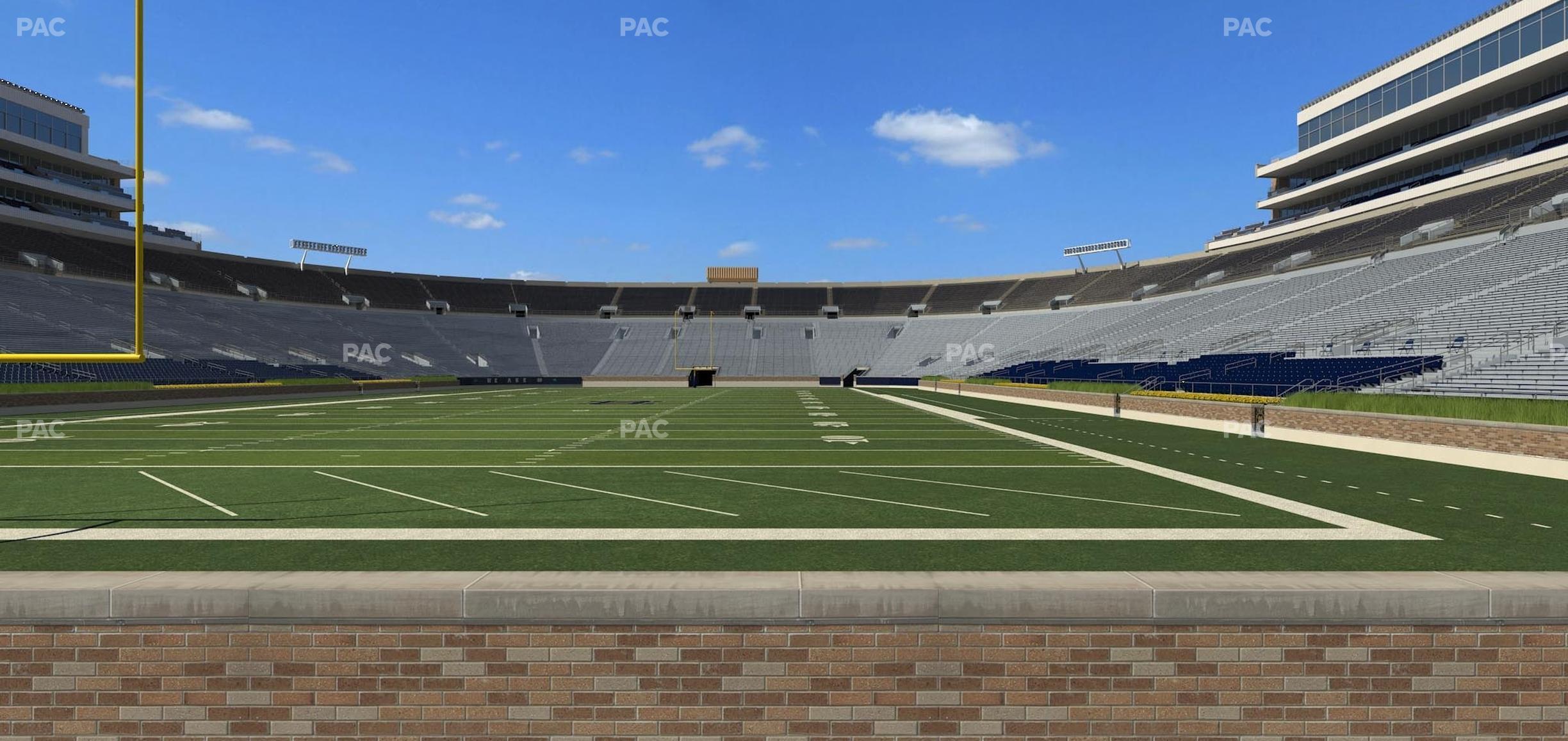 Seating view for Notre Dame Stadium Section 18